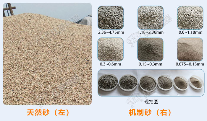 天然砂與機(jī)制砂對(duì)比